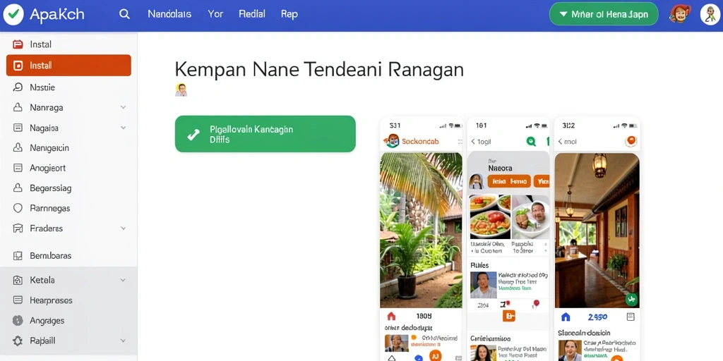 Tampilan antarmuka utama yang menarik.