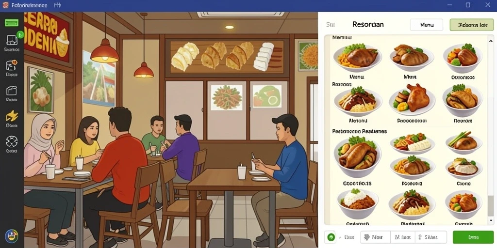 Tampilan antarmuka yang intuitif dan menarik.