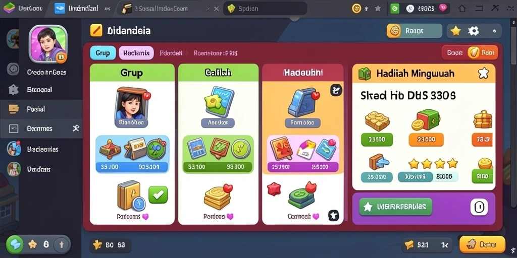Tampilan antarmuka DEWAPOKER yang modern dan user-friendly.