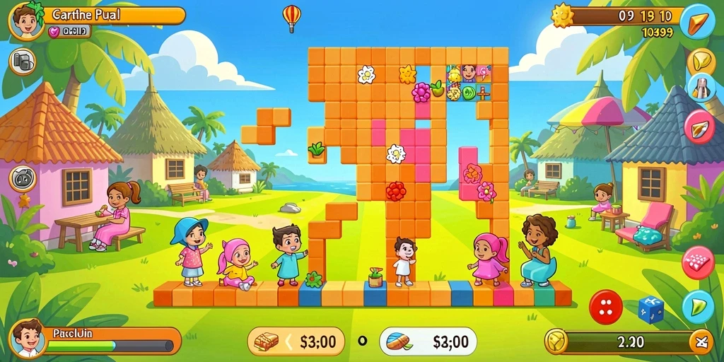 Tampilan awal yang menarik dan penuh warna.