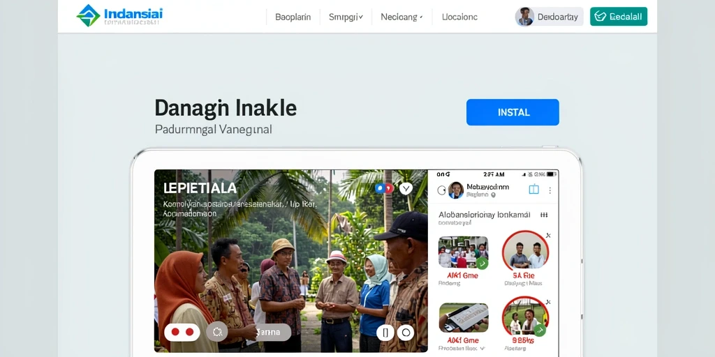 Tampilan awal aplikasi KOPI77 yang menarik dan ramah pengguna.