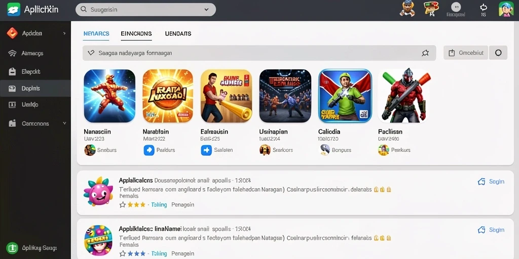 Tampilan awal aplikasi yang menarik dan mudah dinavigasi.