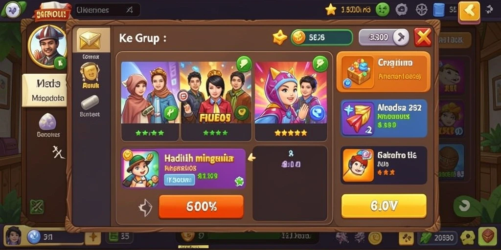 Tampilan antarmuka yang intuitif dan menarik.
