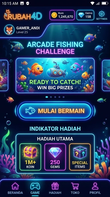 Galeri pratinjau visual rubah4d build APK resmi terbaru